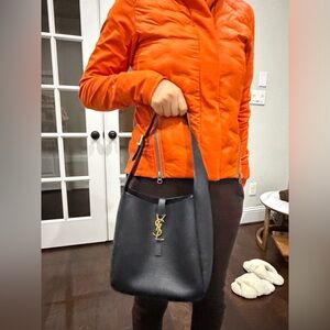 Black Leather Shoulder Bag